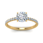 Load image into Gallery viewer, hidden-halo-petite-cushion-cut-diamond-engagement-ring-in-FD9168CURANGLE3-NL-YG
