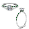 Load image into Gallery viewer, hidden-halo-petite-cushion-cut-diamond-engagement-ring-with-emerald-in-FD9168CURGEMGRANGLE3-NL-WG