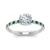 Load image into Gallery viewer, hidden-halo-petite-cushion-cut-diamond-engagement-ring-with-emerald-in-FD9168CURGEMGRANGLE3-NL-WG
