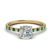 Load image into Gallery viewer, hidden-halo-petite-cushion-cut-diamond-engagement-ring-with-emerald-in-FD9168CURGEMGRANGLE3-NL-YG