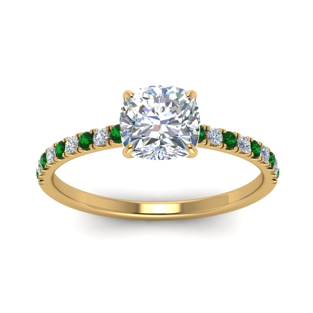 hidden-halo-petite-cushion-cut-diamond-engagement-ring-with-emerald-in-FD9168CURGEMGRANGLE3-NL-YG