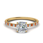 Load image into Gallery viewer, hidden-halo-petite-cushion-cut-diamond-engagement-ring-with-orange-sapphire-in-FD9168CURGSAORANGLE3-NL-YG
