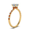 Load image into Gallery viewer, hidden-halo-petite-cushion-cut-diamond-engagement-ring-with-orange-sapphire-in-FD9168CURGSAORANGLE3-NL-YG