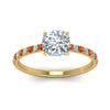 Load image into Gallery viewer, hidden-halo-petite-cushion-cut-diamond-engagement-ring-with-orange-sapphire-in-FD9168CURGSAORANGLE3-NL-YG