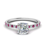 Load image into Gallery viewer, hidden-halo-petite-cushion-cut-diamond-engagement-ring-with-pink-sapphire-in-FD9168CURGSADRPIANGLE3-NL-WG
