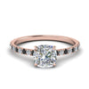 Load image into Gallery viewer, hidden-halo-petite-cushion-cut-engagement-ring-with-black-diamond-in-FD9168CURGBLACKANGLE3-NL-RG