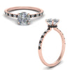 Load image into Gallery viewer, hidden-halo-petite-cushion-cut-engagement-ring-with-black-diamond-in-FD9168CURGBLACKANGLE3-NL-RG