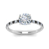 Load image into Gallery viewer, hidden-halo-petite-cushion-cut-engagement-ring-with-black-diamond-in-FD9168CURGBLACKANGLE3-NL-WG