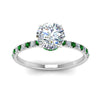 Load image into Gallery viewer, hidden-halo-petite-diamond-engagement-ring-with-emerald-in-FD9168RORGEMGRANGLE3-NL-WG