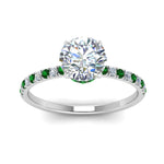 Load image into Gallery viewer, hidden-halo-petite-diamond-engagement-ring-with-emerald-in-FD9168RORGEMGRANGLE3-NL-WG
