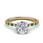 Load image into Gallery viewer, hidden-halo-petite-diamond-engagement-ring-with-emerald-in-FD9168RORGEMGRANGLE3-NL-YG
