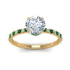 Load image into Gallery viewer, hidden-halo-petite-diamond-engagement-ring-with-emerald-in-FD9168RORGEMGRANGLE3-NL-YG