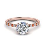 Load image into Gallery viewer, hidden-halo-petite-diamond-engagement-ring-with-orange-sapphire-in-FD9168RORGSAORANGLE3-NL-RG
