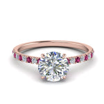 Load image into Gallery viewer, hidden-halo-petite-diamond-engagement-ring-with-pink-sapphire-in-FD9168RORGSADRPIANGLE3-NL-RG
