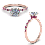 Load image into Gallery viewer, hidden-halo-petite-diamond-engagement-ring-with-pink-sapphire-in-FD9168RORGSADRPIANGLE3-NL-RG
