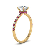 Load image into Gallery viewer, hidden-halo-petite-diamond-engagement-ring-with-pink-sapphire-in-FD9168RORGSADRPIANGLE3-NL-YG
