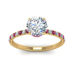 Load image into Gallery viewer, hidden-halo-petite-diamond-engagement-ring-with-pink-sapphire-in-FD9168RORGSADRPIANGLE3-NL-YG
