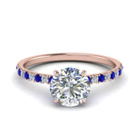 Load image into Gallery viewer, hidden-halo-petite-diamond-engagement-ring-with-sapphire-in-FD9168RORGSABLANGLE3-NL-RG
