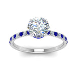 Load image into Gallery viewer, hidden-halo-petite-diamond-engagement-ring-with-sapphire-in-FD9168RORGSABLANGLE3-NL-WG
