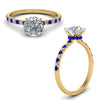 Load image into Gallery viewer, hidden-halo-petite-diamond-engagement-ring-with-sapphire-in-FD9168RORGSABLANGLE3-NL-YG