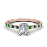 Load image into Gallery viewer, hidden-halo-petite-emerald-cut-diamond-engagement-ring-with-emerald-in-FD9168EMRGEMGRANGLE3-NL-RG
