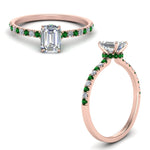 Load image into Gallery viewer, hidden-halo-petite-emerald-cut-diamond-engagement-ring-with-emerald-in-FD9168EMRGEMGRANGLE3-NL-RG
