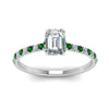 Load image into Gallery viewer, hidden-halo-petite-emerald-cut-diamond-engagement-ring-with-emerald-in-FD9168EMRGEMGRANGLE3-NL-WG