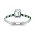 Thumbnail 27 - hidden-halo-petite-emerald-cut-diamond-engagement-ring-with-emerald-in-FD9168EMRGEMGRANGLE3-NL-WG