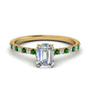 Load image into Gallery viewer, hidden-halo-petite-emerald-cut-diamond-engagement-ring-with-emerald-in-FD9168EMRGEMGRANGLE3-NL-YG