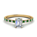 Thumbnail 55 - hidden-halo-petite-emerald-cut-diamond-engagement-ring-with-emerald-in-FD9168EMRGEMGRANGLE3-NL-YG
