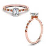 Load image into Gallery viewer, hidden-halo-petite-emerald-cut-diamond-engagement-ring-with-orange-sapphire-in-FD9168EMRGSAORANGLE3-NL-RG
