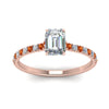 Load image into Gallery viewer, hidden-halo-petite-emerald-cut-diamond-engagement-ring-with-orange-sapphire-in-FD9168EMRGSAORANGLE3-NL-RG