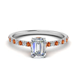 Load image into Gallery viewer, hidden-halo-petite-emerald-cut-diamond-engagement-ring-with-orange-sapphire-in-FD9168EMRGSAORANGLE3-NL-WG
