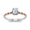 Load image into Gallery viewer, hidden-halo-petite-emerald-cut-diamond-engagement-ring-with-orange-sapphire-in-FD9168EMRGSAORANGLE3-NL-WG