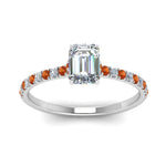 Load image into Gallery viewer, hidden-halo-petite-emerald-cut-diamond-engagement-ring-with-orange-sapphire-in-FD9168EMRGSAORANGLE3-NL-WG
