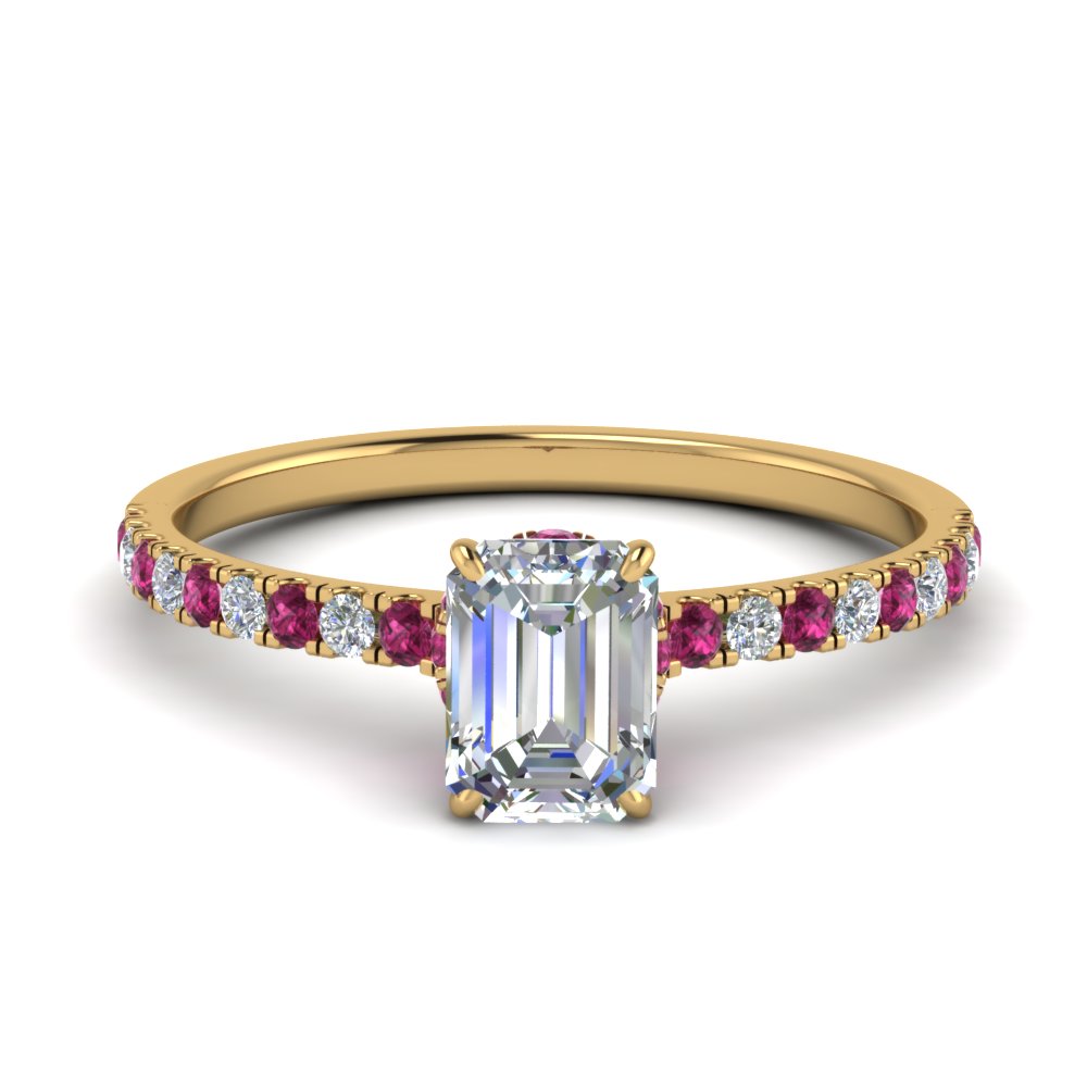hidden-halo-petite-emerald-cut-diamond-engagement-ring-with-pink-sapphire-in-FD9168EMRGSADRPIANGLE3-NL-YG
