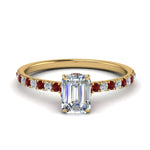 Load image into Gallery viewer, hidden-halo-petite-emerald-cut-diamond-engagement-ring-with-ruby-in-FD9168EMRGRUDRANGLE3-NL-YG
