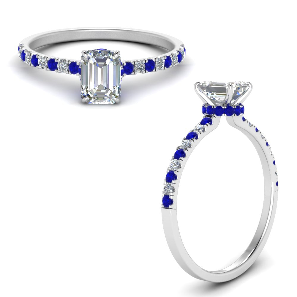 hidden-halo-petite-emerald-cut-diamond-engagement-ring-with-sapphire-in-FD9168EMRGSABLANGLE3-NL-WG
