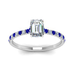 Load image into Gallery viewer, hidden-halo-petite-emerald-cut-diamond-engagement-ring-with-sapphire-in-FD9168EMRGSABLANGLE3-NL-WG
