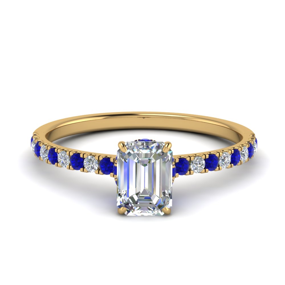 hidden-halo-petite-emerald-cut-diamond-engagement-ring-with-sapphire-in-FD9168EMRGSABLANGLE3-NL-YG