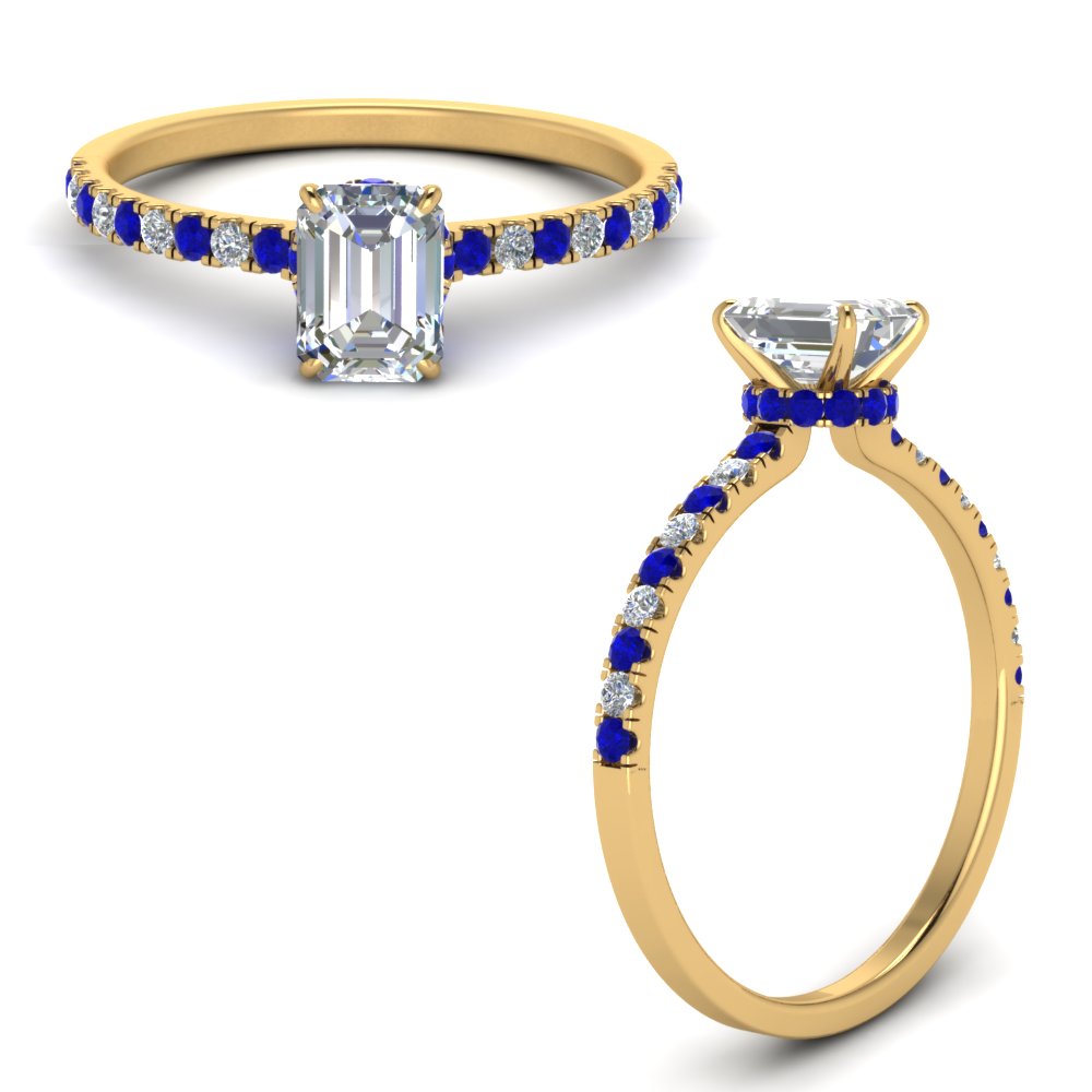 hidden-halo-petite-emerald-cut-diamond-engagement-ring-with-sapphire-in-FD9168EMRGSABLANGLE3-NL-YG