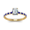 Load image into Gallery viewer, hidden-halo-petite-emerald-cut-diamond-engagement-ring-with-sapphire-in-FD9168EMRGSABLANGLE3-NL-YG