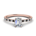 Load image into Gallery viewer, hidden-halo-petite-emerald-cut-engagement-ring-with-black-diamond-in-FD9168EMRGBLACKANGLE3-NL-RG
