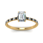 Load image into Gallery viewer, hidden-halo-petite-emerald-cut-engagement-ring-with-black-diamond-in-FD9168EMRGBLACKANGLE3-NL-YG
