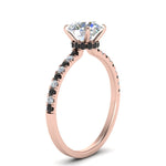 Load image into Gallery viewer, hidden-halo-petite-engagement-ring-with-black-diamond-in-FD9168RORGBLACKANGLE3-NL-RG
