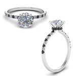 Load image into Gallery viewer, hidden-halo-petite-engagement-ring-with-black-diamond-in-FD9168RORGBLACKANGLE3-NL-WG
