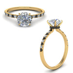 Load image into Gallery viewer, hidden-halo-petite-engagement-ring-with-black-diamond-in-FD9168RORGBLACKANGLE3-NL-YG
