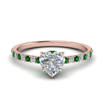 Load image into Gallery viewer, hidden-halo-petite-heart-shaped-diamond-engagement-ring-with-emerald-in-FD9168HTRGEMGRANGLE3-NL-RG
