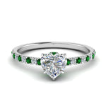 Load image into Gallery viewer, hidden-halo-petite-heart-shaped-diamond-engagement-ring-with-emerald-in-FD9168HTRGEMGRANGLE3-NL-WG
