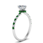 Load image into Gallery viewer, hidden-halo-petite-heart-shaped-diamond-engagement-ring-with-emerald-in-FD9168HTRGEMGRANGLE3-NL-WG
